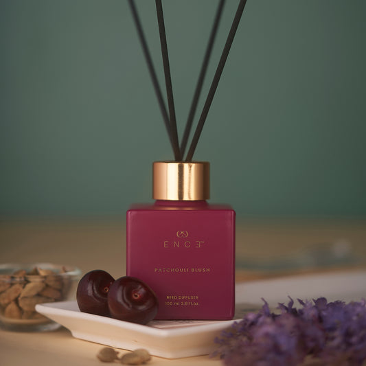 ENCE Patchouli Blush Cranberry & Cardamom Reed Diffuser (100ml / 90 Days)