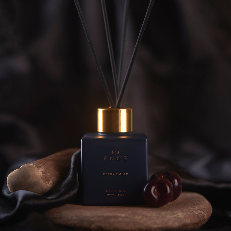 ENCE Berry Ember – Berry & Mysore Sandalwood Reed Diffuser (100ml, Up to 90 Days) – product photo 1 of 9