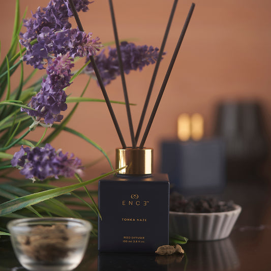 ENCE Tonka Haze Lavadin & Cardamom Reed Diffuser (100ml / 90 Days)