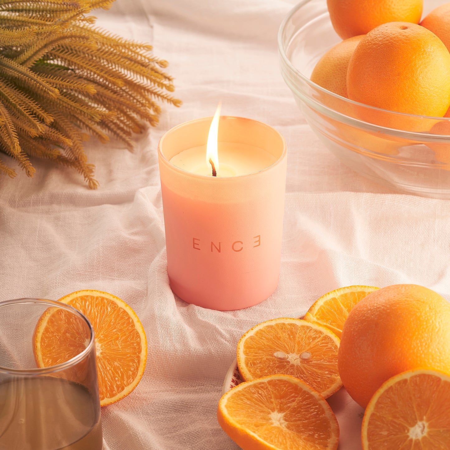 ENCE Yura Citrus & Ylang-Ylang de Comores Luxury Soy Candle (200g / 50 Hrs)