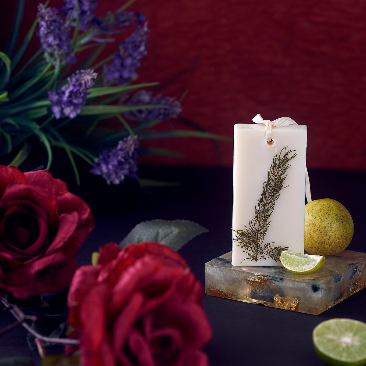 ENCE Ruelle Lemon & Indian Damask Rose Closet Candle (80g / Up to 45 Days) – product photo 6 of 6