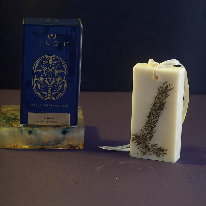 ENCE Thara Basil & Lily Closet Candle (80g / Up to 45 Days) – product photo 1 of 4