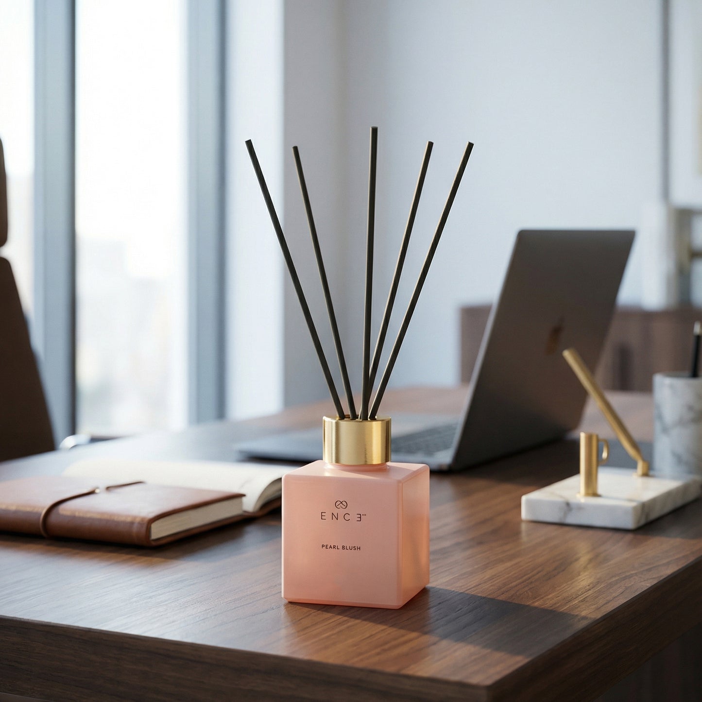 ENCE Pearl Blush Pear & Indian Damask Rose Reed Diffuser (100ml / 90 Days)