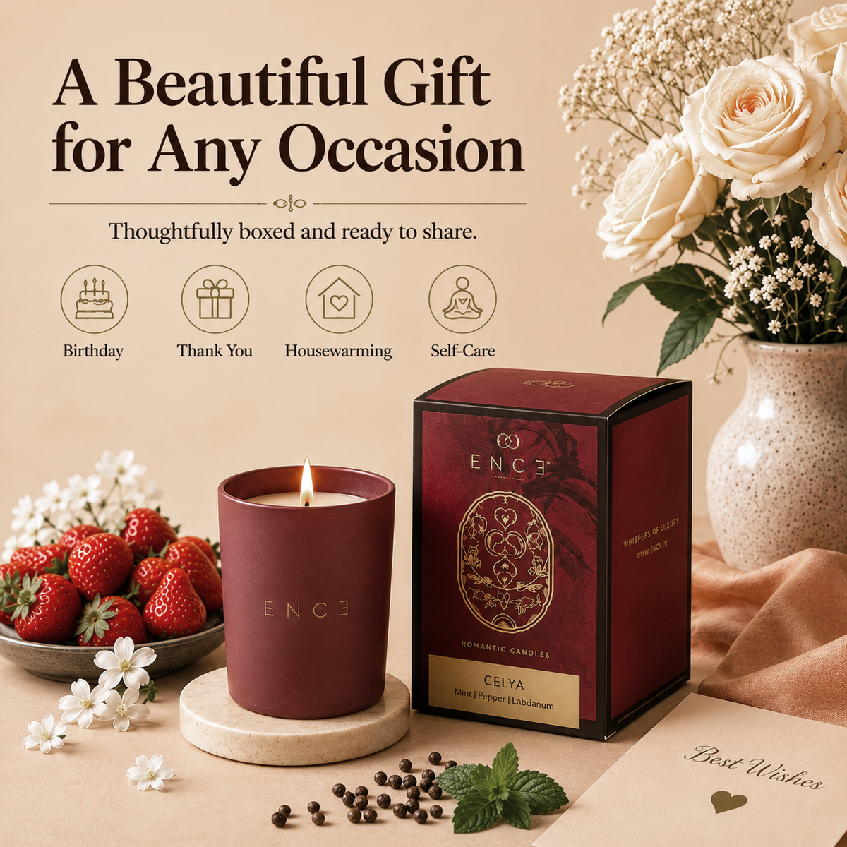 Celya  Mint & Pepper Luxury Soy Candle