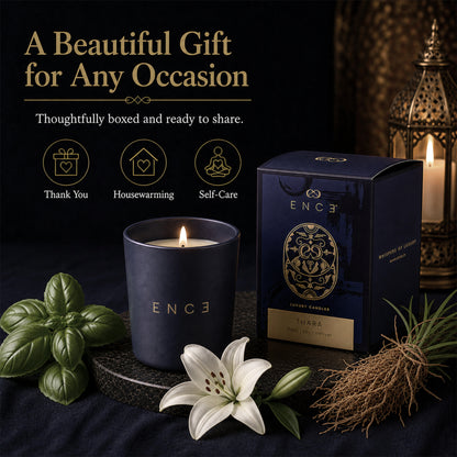 Thara  Basil & Lily Luxury Soy Candle