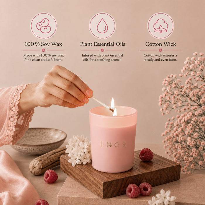 Mira  Rasberry & Arabian Jasmine Luxury Soy Candle
