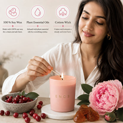 Thelais  Red Berries & Peony Luxury Soy Candle
