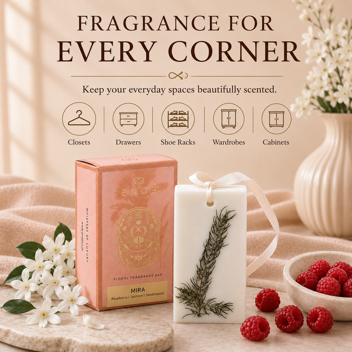 Mira  Rasberry & Arabian Jasmine Closet Bar