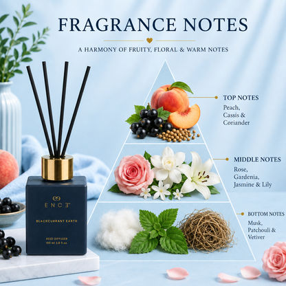 Blackcurrant Earth  Cassis & Gardenia Reed Diffuser