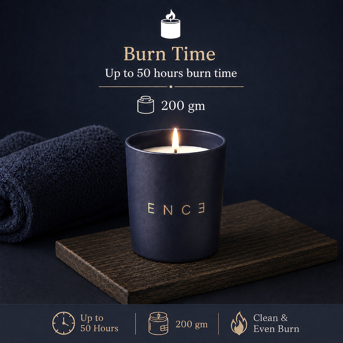 Thara  Basil & Lily Luxury Soy Candle