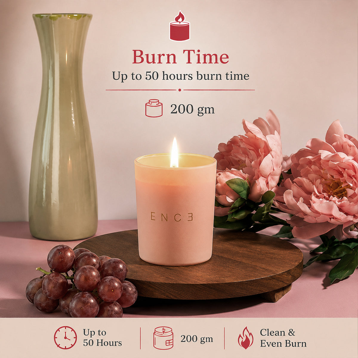Thelais  Red Berries & Peony Luxury Soy Candle