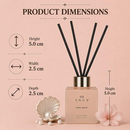 Pearl Blush  Pear & Indian Damask Rose Reed Diffuser