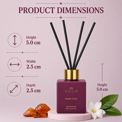 Amber Fleur  Rasberry & Muget Reed Diffuser