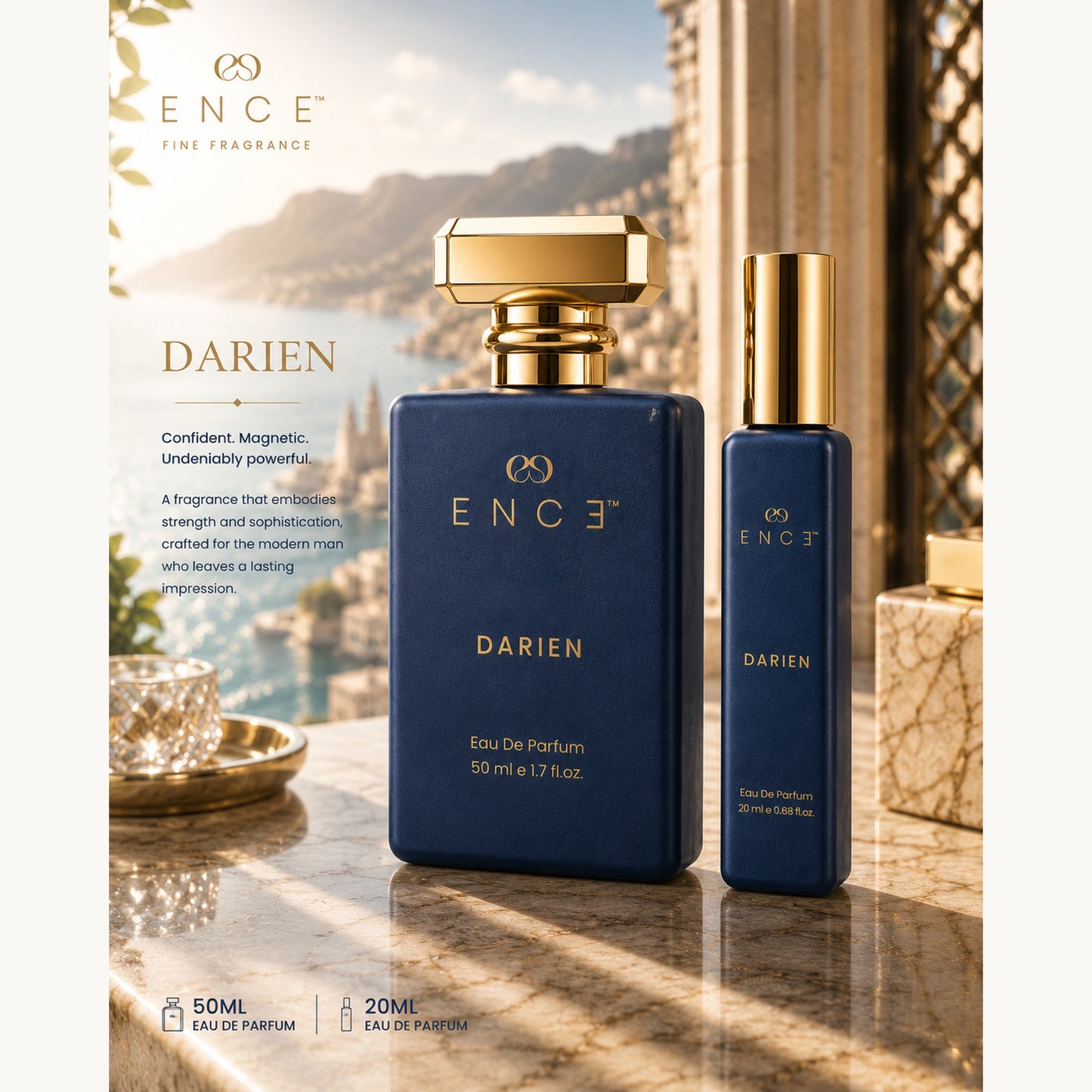 ENCE Darien  Citrus & Kashmiri Saffron Eau de Parfum (50ml / 20ml)