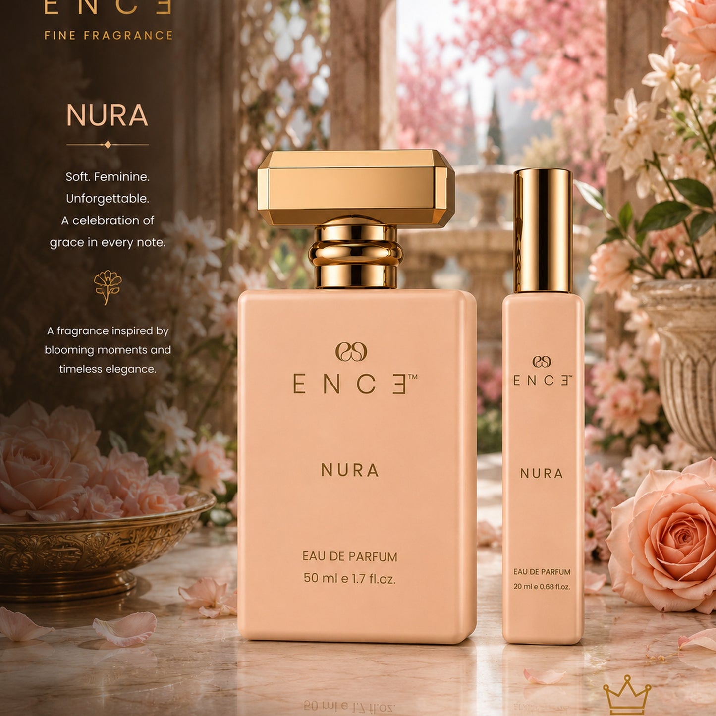 ENCE Nura  Calabrian Bergamot & Orange Blossom Eau de Parfum (50ml / 20ml )