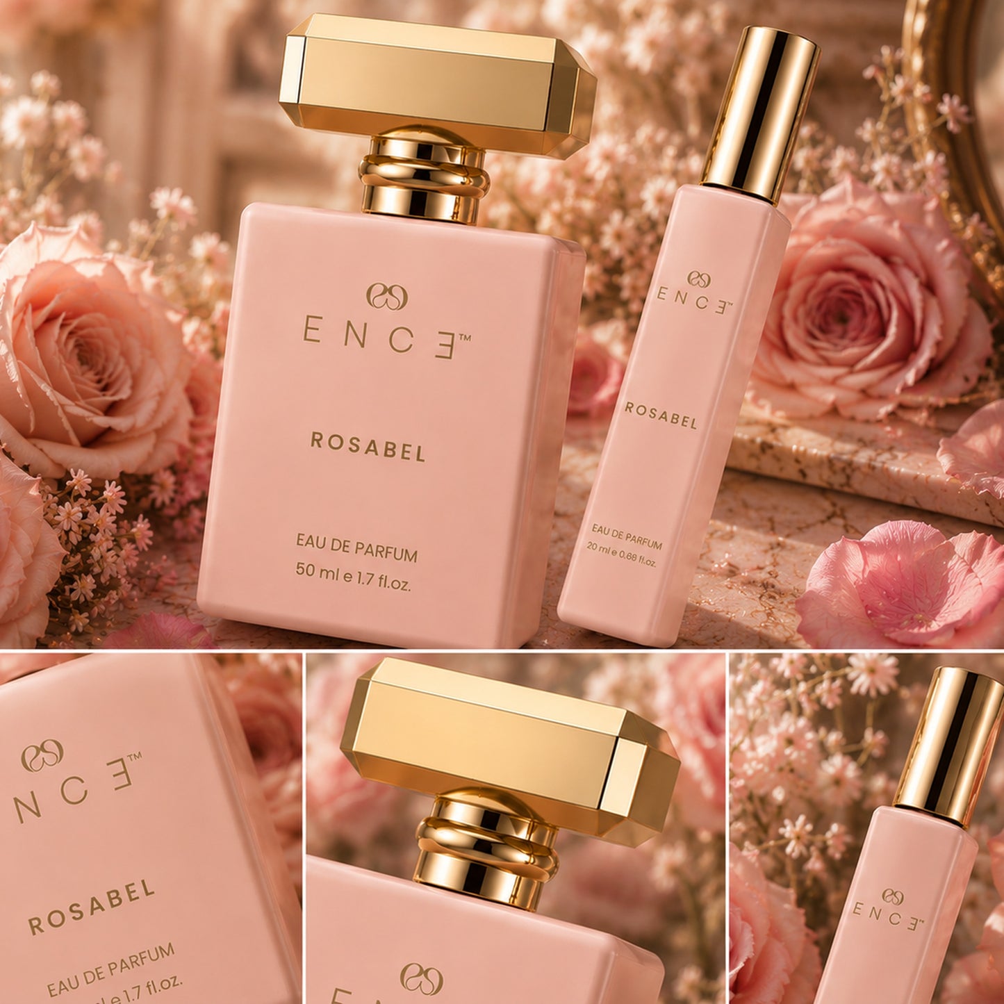 ENCE Rosabel Raspberry & Indian Damask Rose Eau de Parfum (50ml / 20 ml)