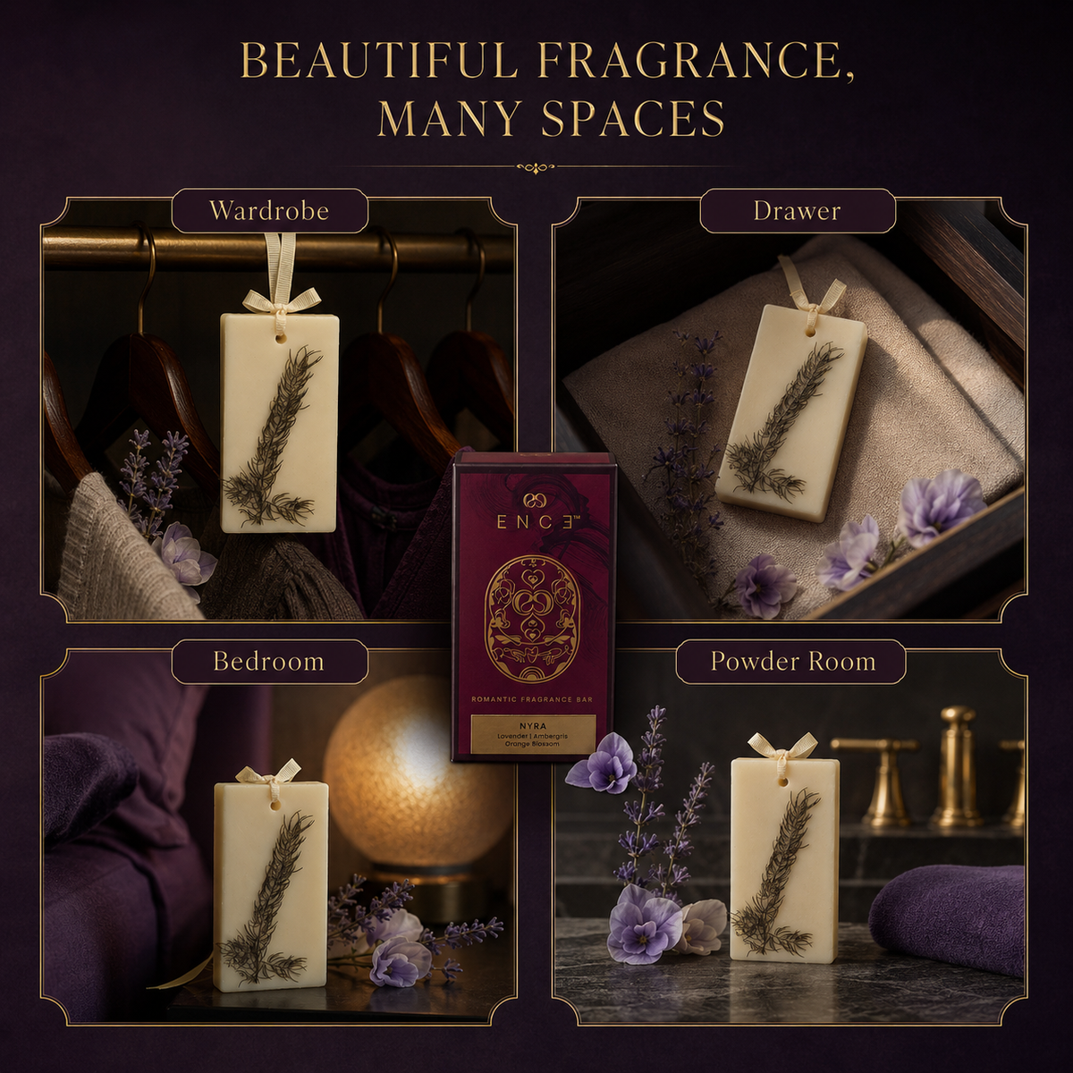 Nyra  Lavendar & Orange Blossom Closet Bar