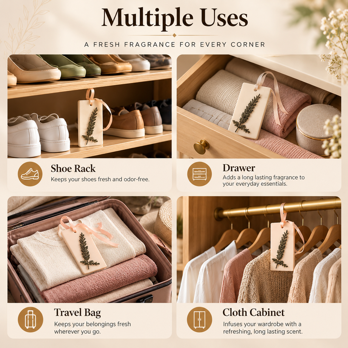 Mirel  Almond & Clove Closet Bar