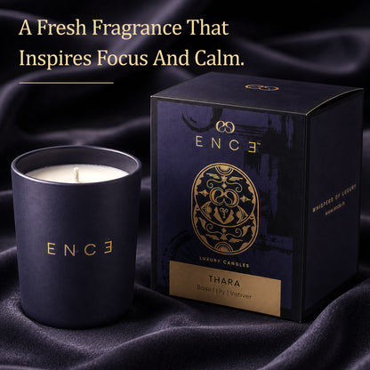 Thara  Basil & Lily Luxury Soy Candle