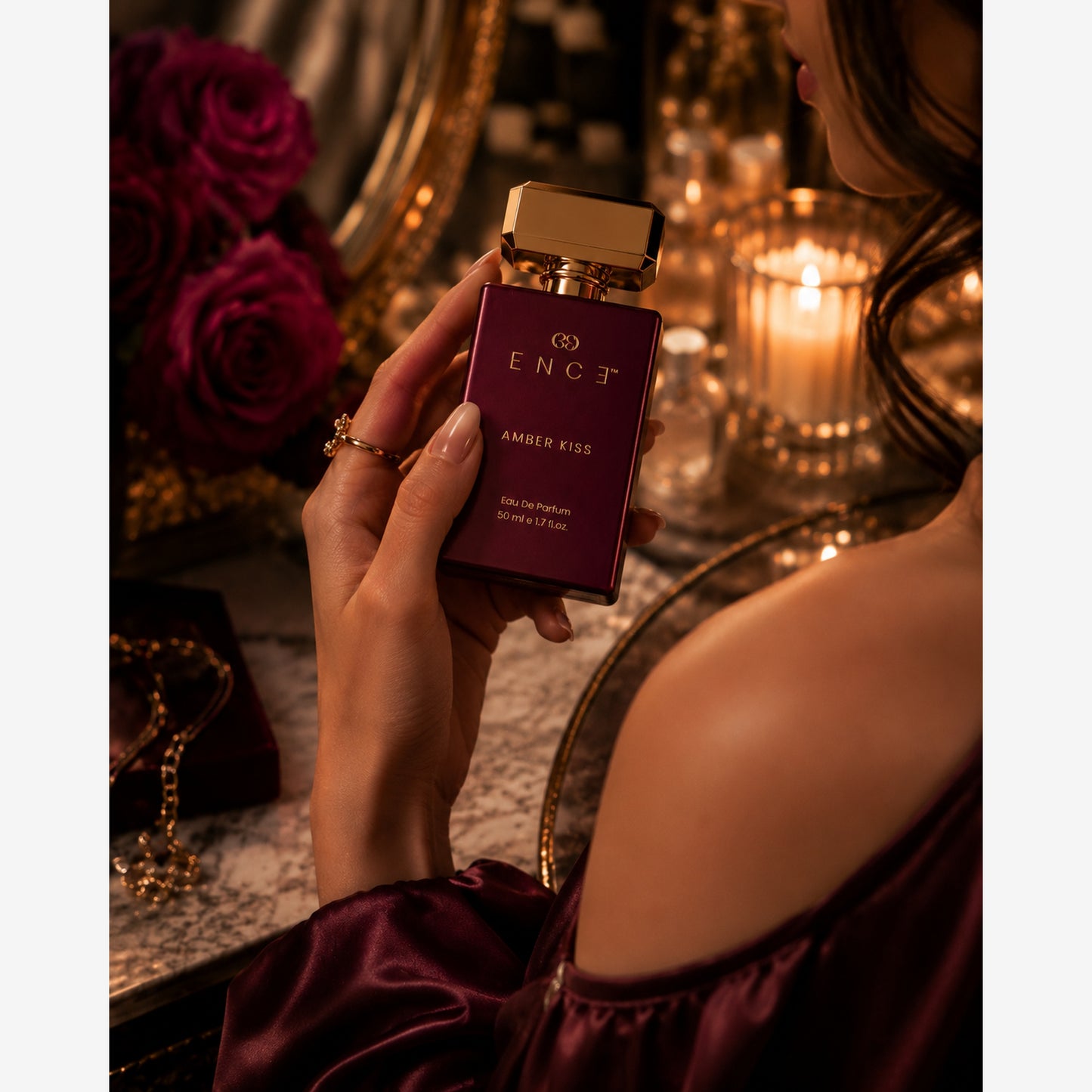 ENCE Amber Kiss  Cherry & Praline Eau de Parfum (50ml / 20ml)