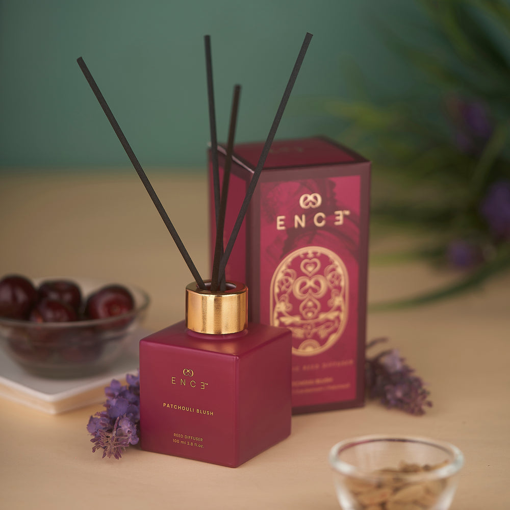 ENCE Patchouli Blush  Cranberry & Cardamom Reed Diffuser (100ml / 90 Days)