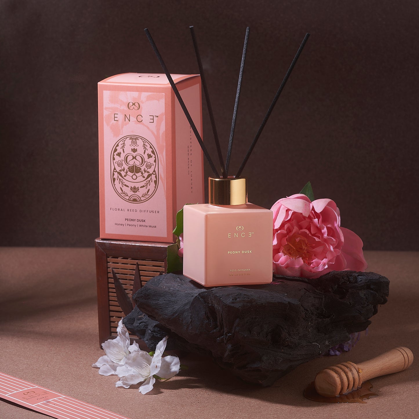 ENCE Peony Dusk  Honey & Peony Reed Diffuser (100ml / 90 Days)