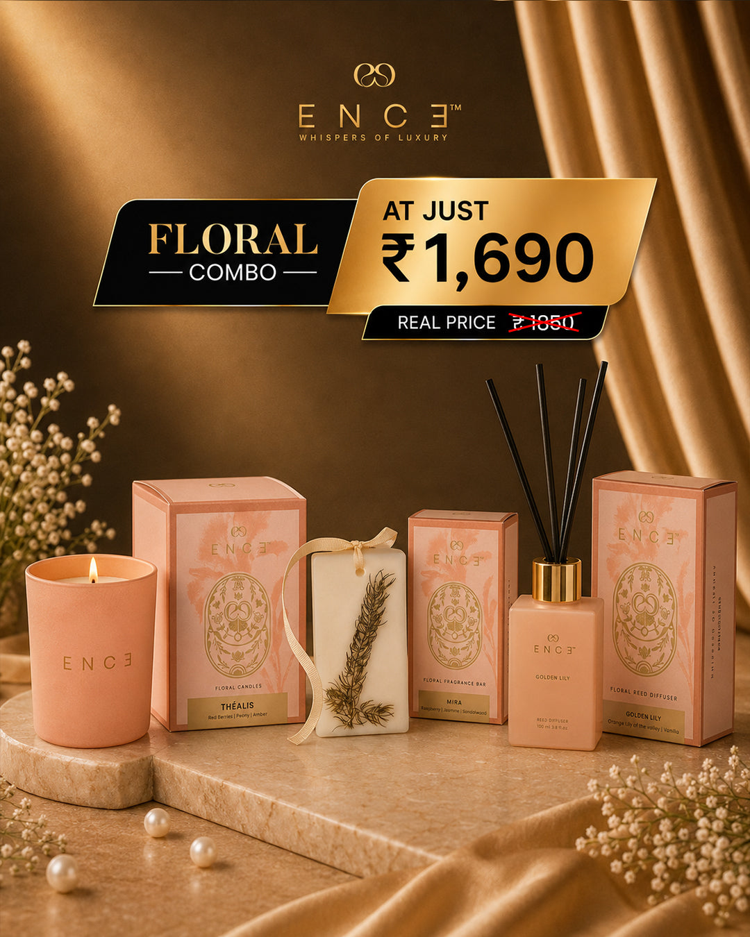 ENCE Floral Home Fragrance Combo