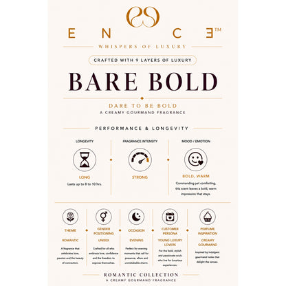 ENCE Bare Bold  Ginger & Cacao Eau de Parfum (50ml / 20ml)