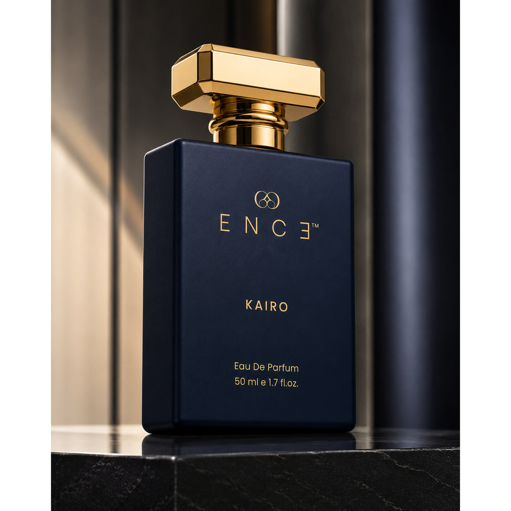 ENCE Kairo Bergamot & Cardamom Eau de Parfum (50ml / 20ml) – angled product shot (view 2)