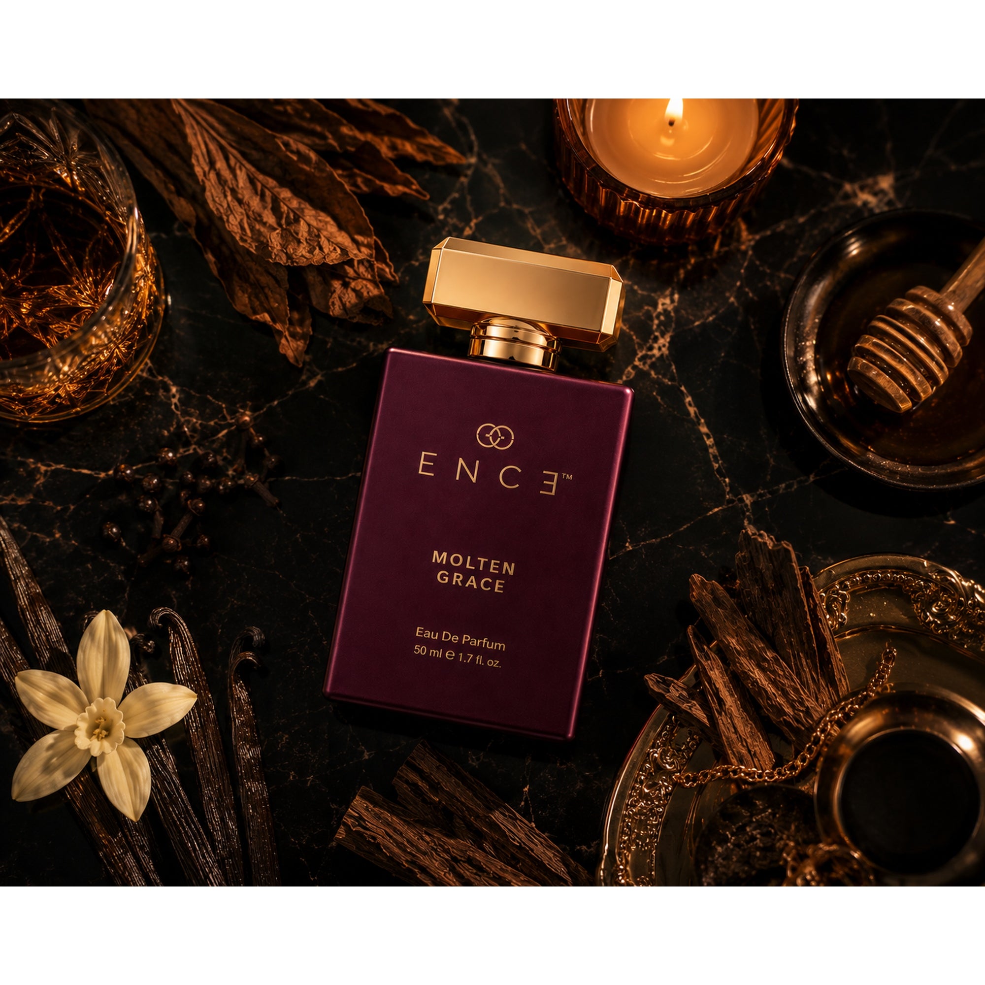 ENCE Molten Grace  Honey & Tobacco Eau de Parfum (50ml / 20ml)