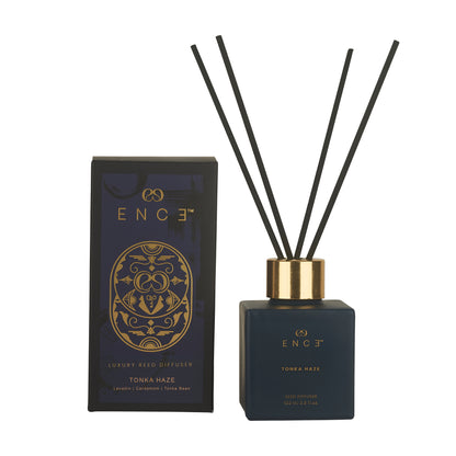 Ence diffuser with packaging on a white background