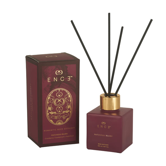 Ence diffuser with packaging on a white background