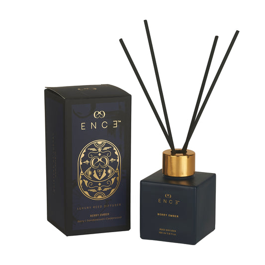Ence diffuser with packaging on a white background