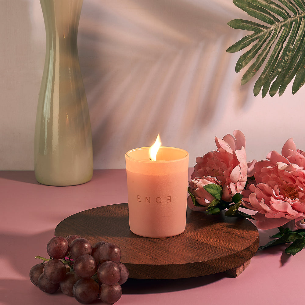 ENCE Thelais  Red Berries & Peony Luxury Soy Candle (200g / 50 Hrs)