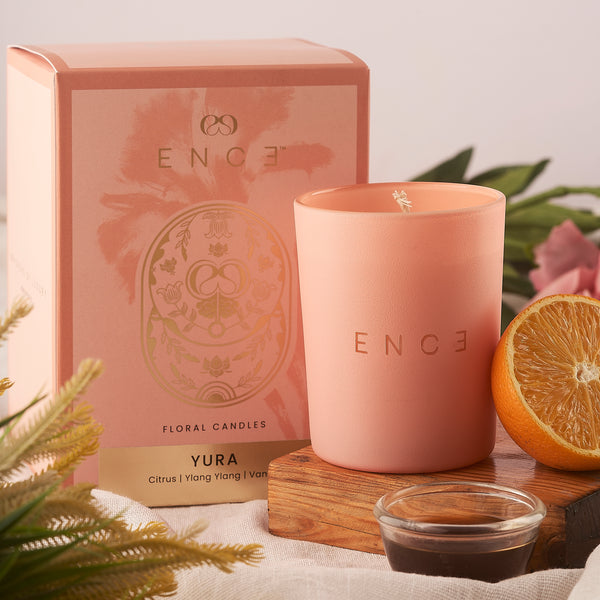 ENCE Yura  Citrus & Ylang-Ylang de Comores Luxury Soy Candle (200g / 50 Hrs)