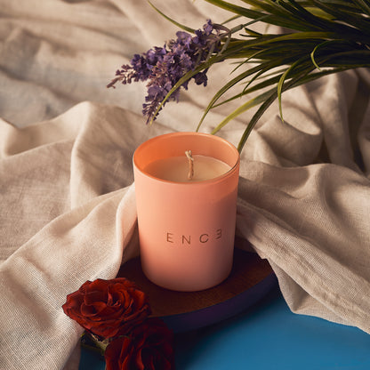 ENCE Ruelle  Lemon & Indian Damask Rose Luxury Soy Candle (200g / 50 Hrs)