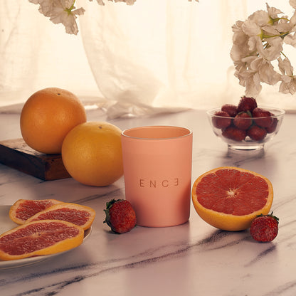 ENCE Veya  Grapefruit & Strawberry Luxury Soy Candle (200g / 50 Hrs)