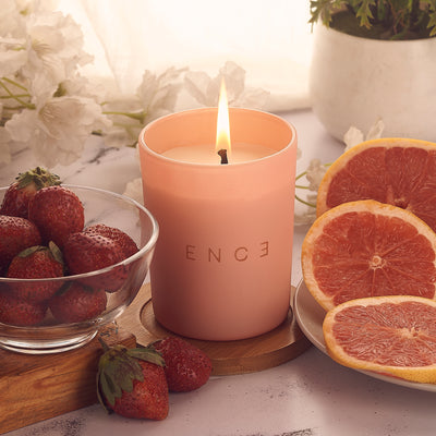 ENCE Veya Grapefruit & Strawberry Luxury Soy Candle (200g / 50 Hrs) – product photo 5 of 6
