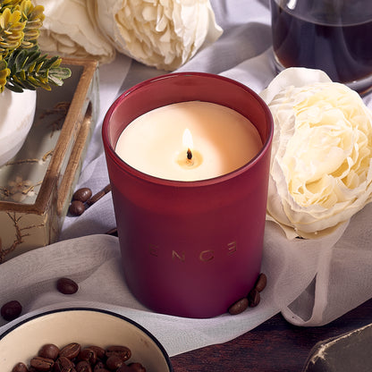 ENCE Lura  Coffee & Atlas Cedarwood Luxury Soy Candle (200g / 50 Hrs)