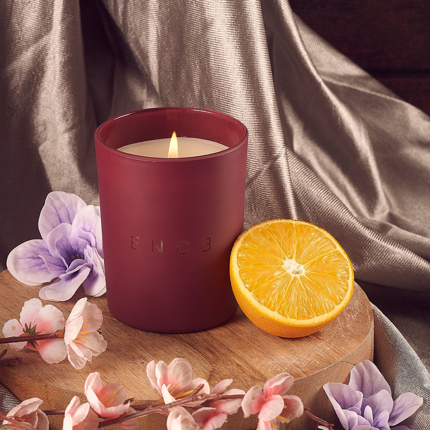 ENCE Nyra  Lavendar & Orange Blossom Luxury Soy Candle (200g / 50 Hrs)