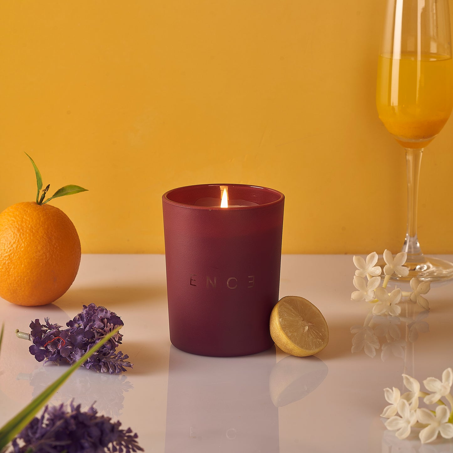ENCE Kiana  Calabrian Bergamot & Osmanthus Luxury Soy Candle (200g / 50 Hrs)