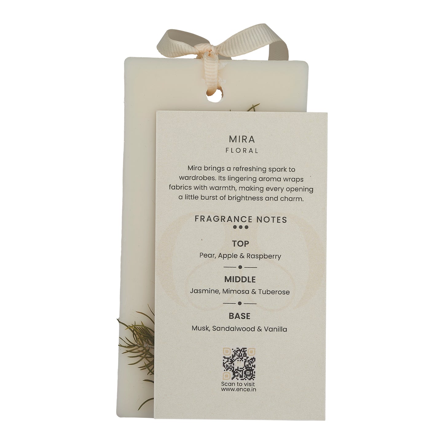 ENCE Mira  Rasberry & Arabian Jasmine Closet Candle (80g / 45+ Days)