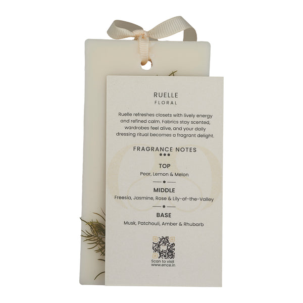 ENCE Ruelle  Lemon & Indian Damask Rose Closet Candle (80g / 45+ Days)