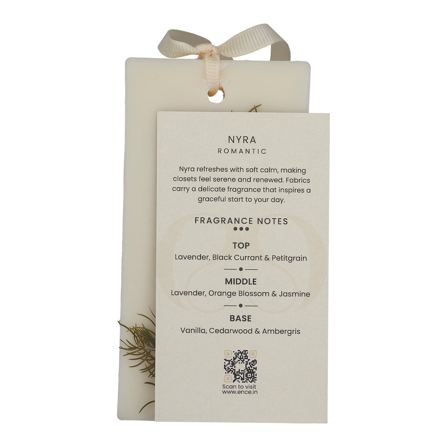 ENCE Nyra  Lavendar & Orange Blossom Closet Candle (80g / 45+ Days)