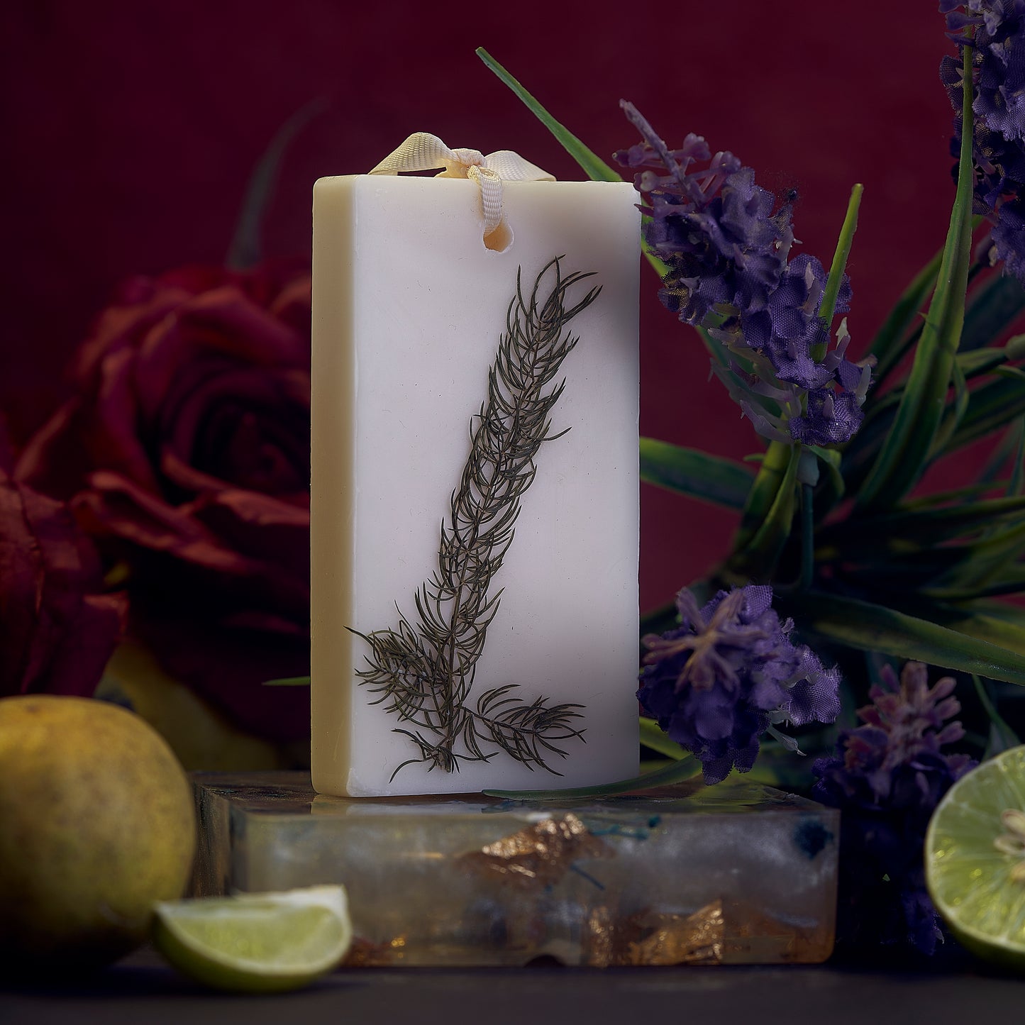ENCE Ruelle  Lemon & Indian Damask Rose Closet Candle (80g / 45+ Days)