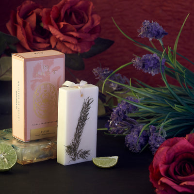 ENCE Ruelle  Lemon & Indian Damask Rose Closet Candle (80g / 45+ Days)