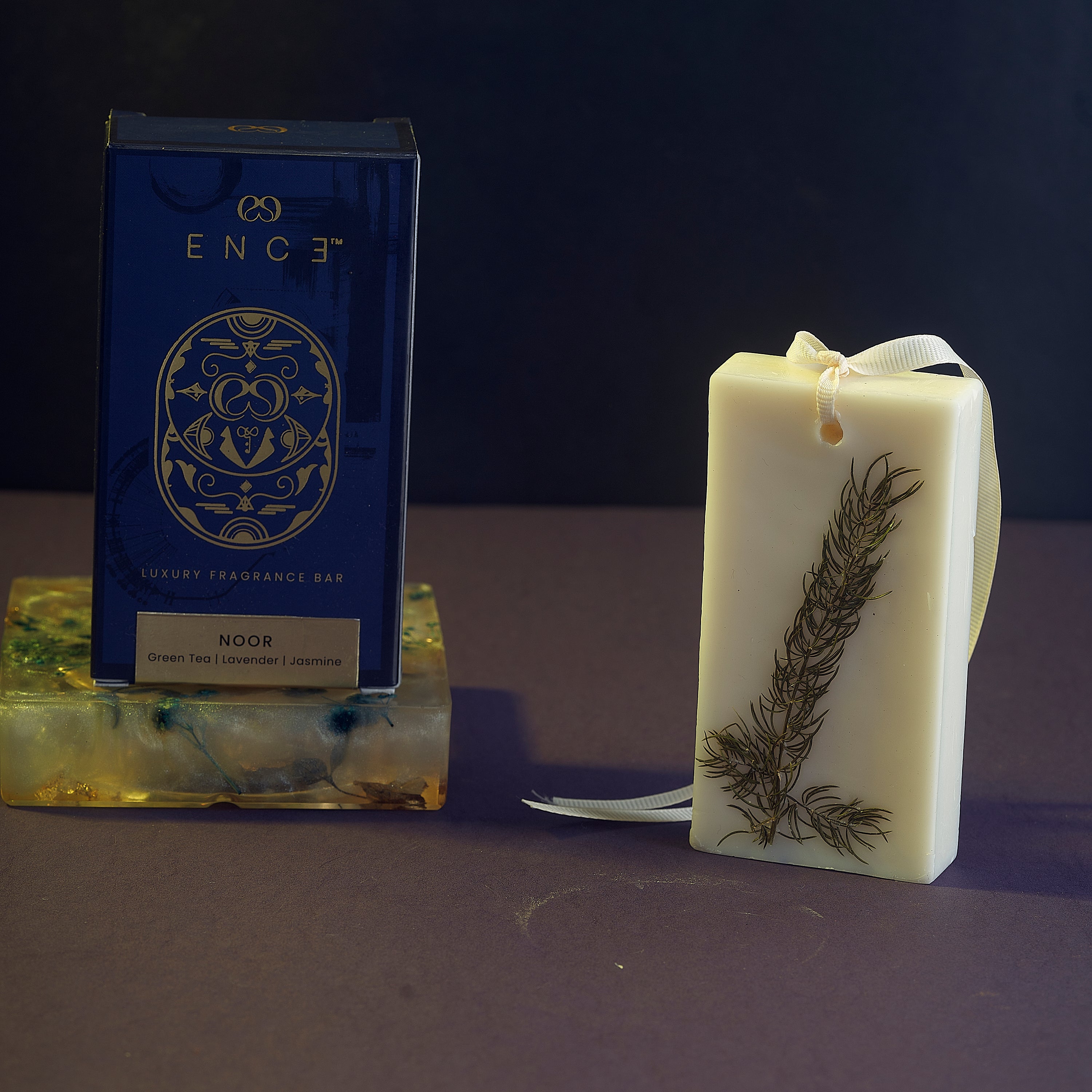 ENCE Noor  Japanese Green Tea & Lavendar Closet Candle (80g / 45+ Days)