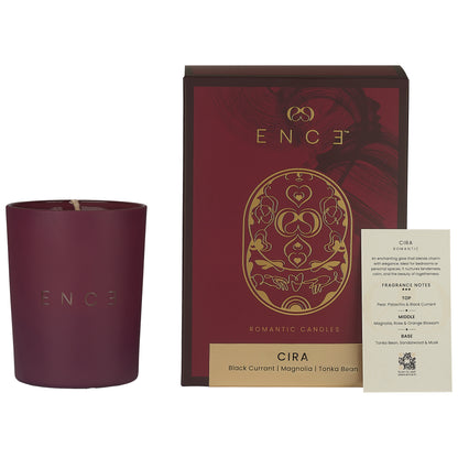 ENCE Cira  Black Currant & Magnolia Luxury Soy Candle (200g / 50 Hrs)