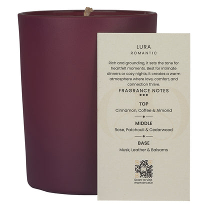 ENCE Lura  Coffee & Atlas Cedarwood Luxury Soy Candle (200g / 50 Hrs)
