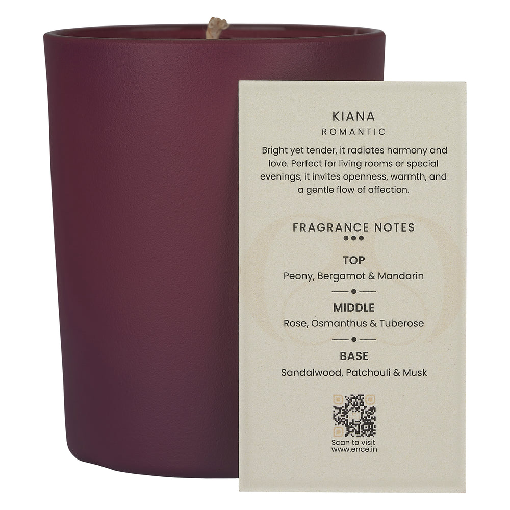ENCE Kiana  Calabrian Bergamot & Osmanthus Luxury Soy Candle (200g / 50 Hrs)